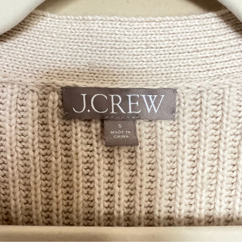 J. Crew Alpaca Oversized Boyfriend Cardigan Knit Sweater - Picture 4 of 6